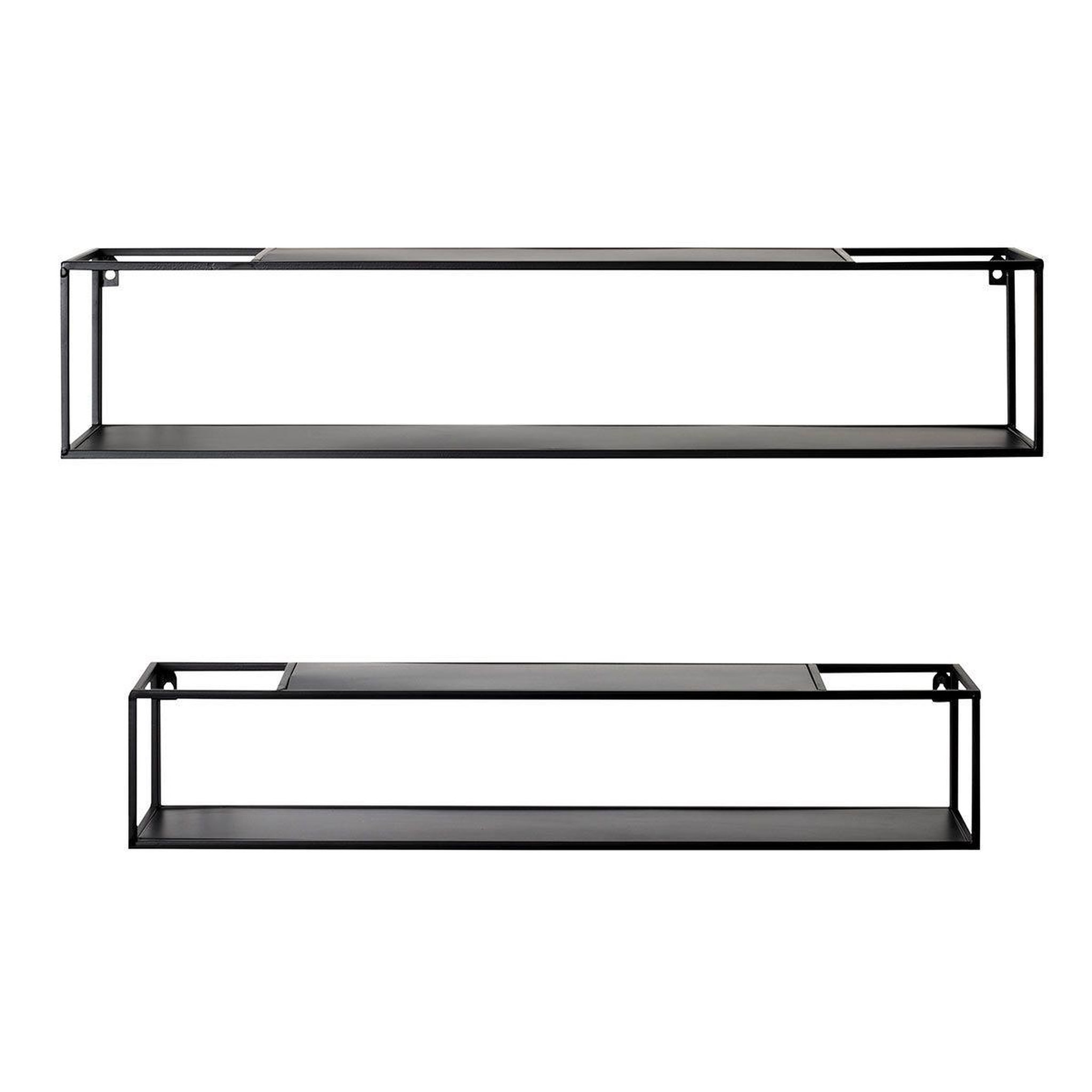Paris Prix Lot de 2 étagères murales  tablettes  85cm noir