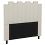Voir la diapositive 2 : Paris Prix Tête de Lit en Tissu Design  Kenty  140cm Beige
