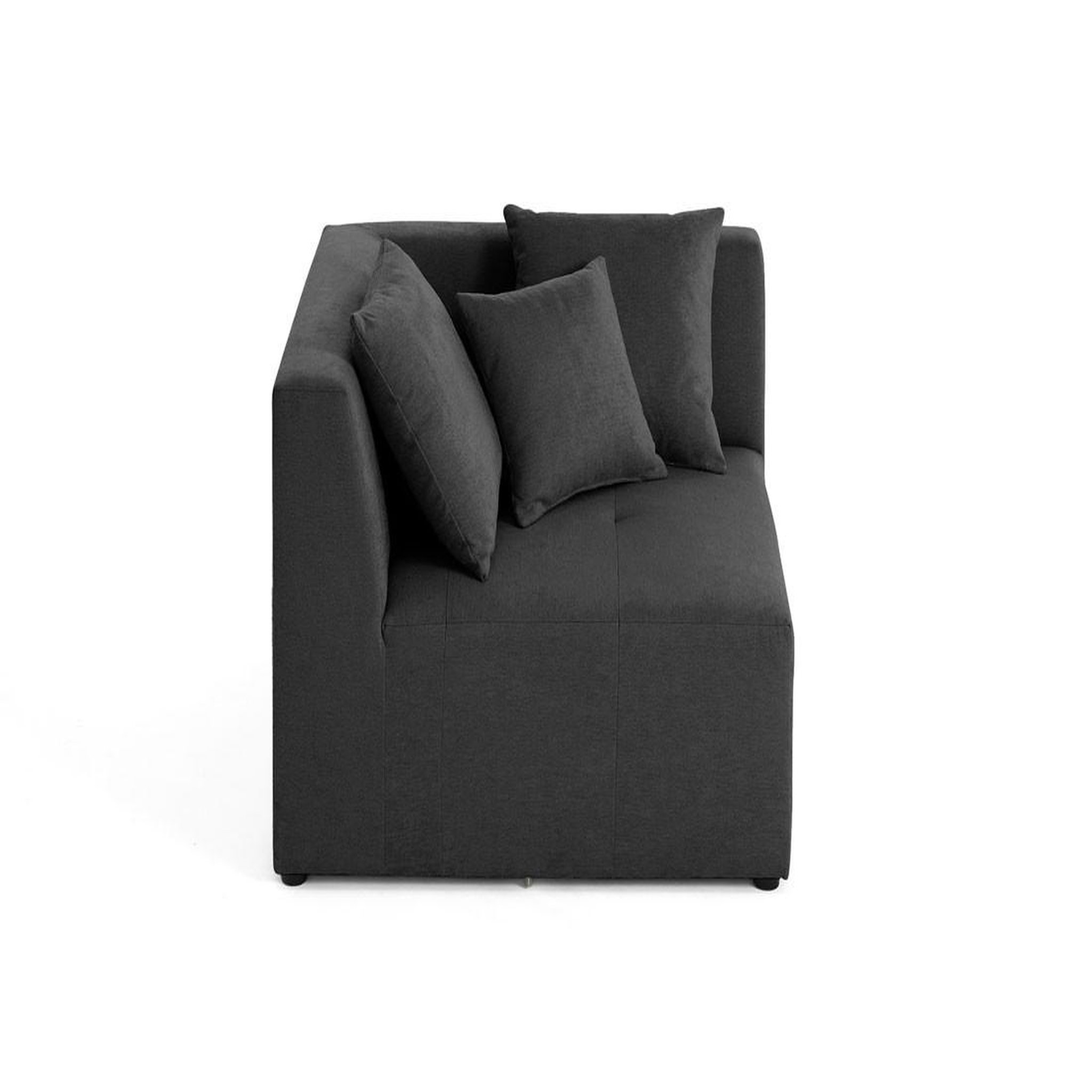 Voir la diapositive 6 : BEST MOBILIER Amalfi - module d'angle réversible - en tissu