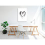 Voir la diapositive 2 : Paris Prix Tableau Imprimé  Brush Heart