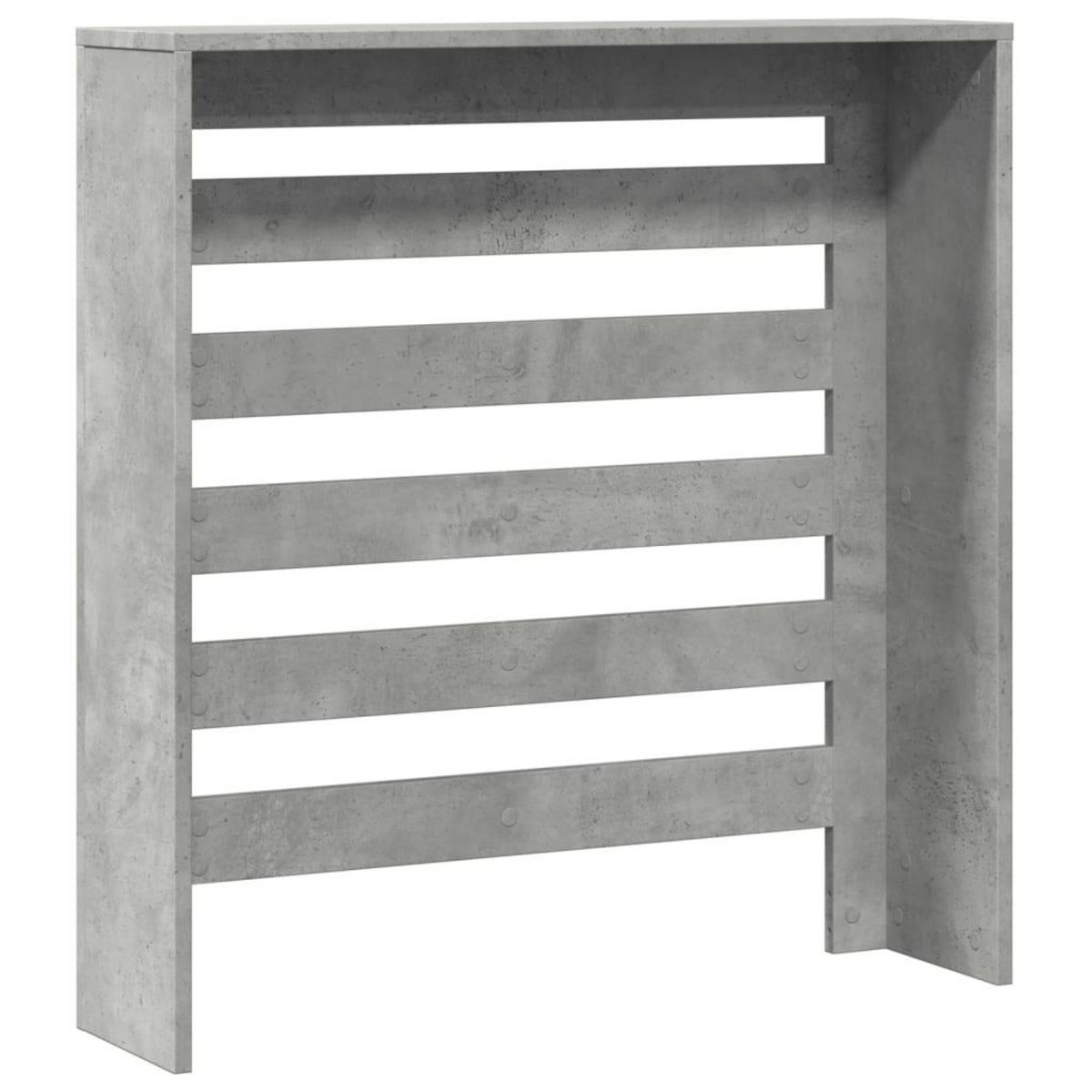 VIDAXL Cache-radiateur gris beton 78x20x82 cm bois d'ingenierie