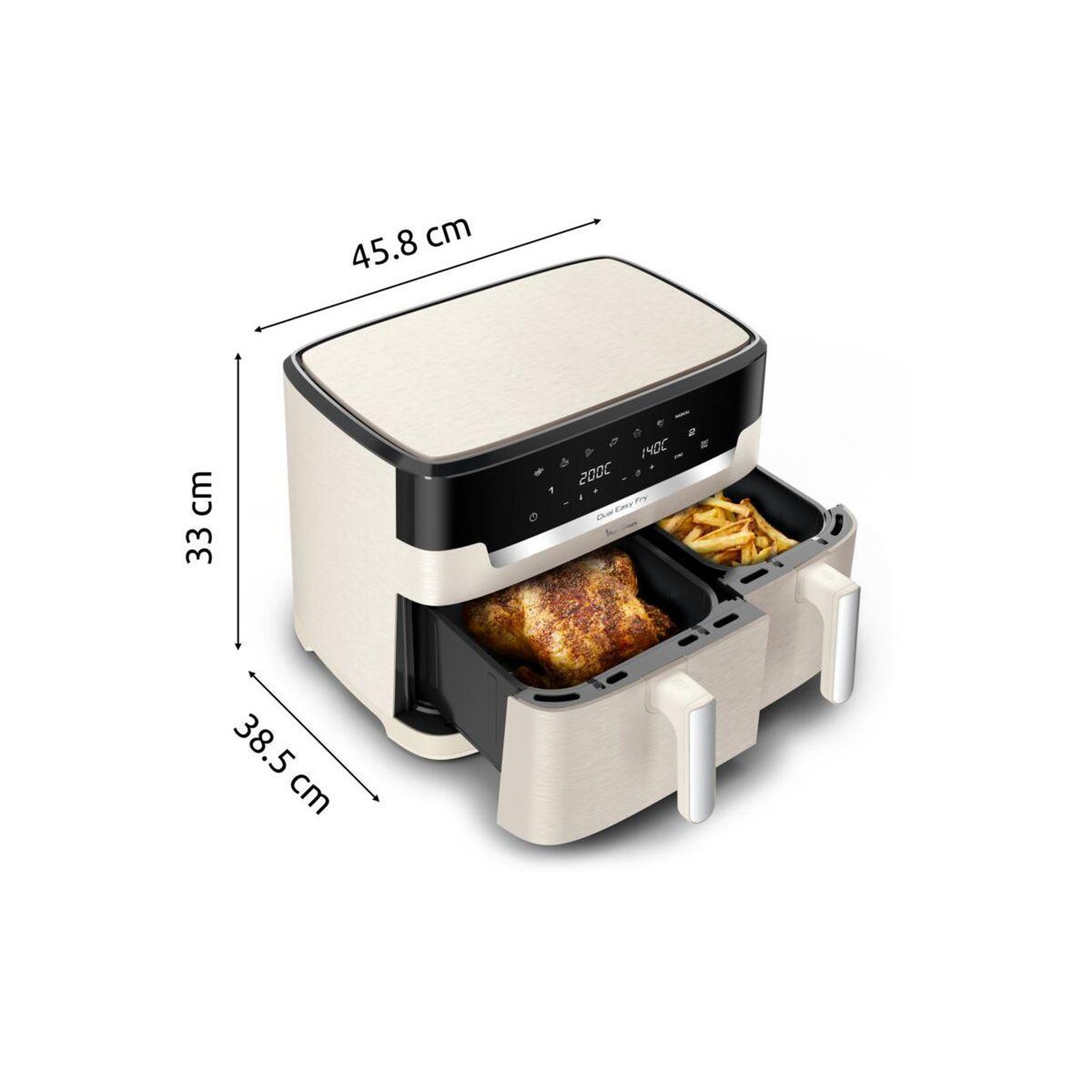 Voir la diapositive 4 : MOULINEX Friteuse sans huile Easy Fry Dual XXL EZ942AF0 10,5 L