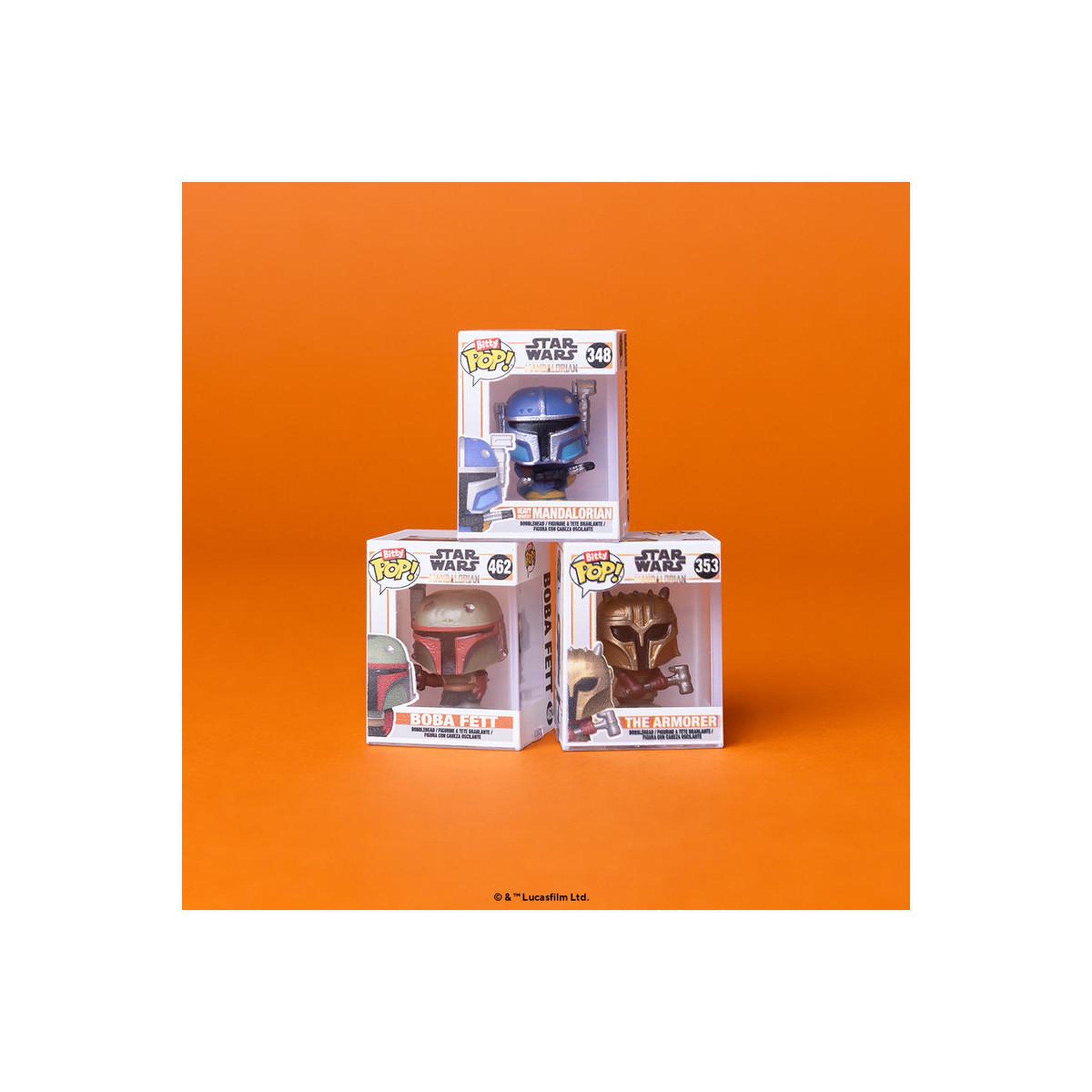 Voir la diapositive 3 : Funko Pack 4 Figurines Funko Bitty Pop Mandalorian Heavy Mandalorian