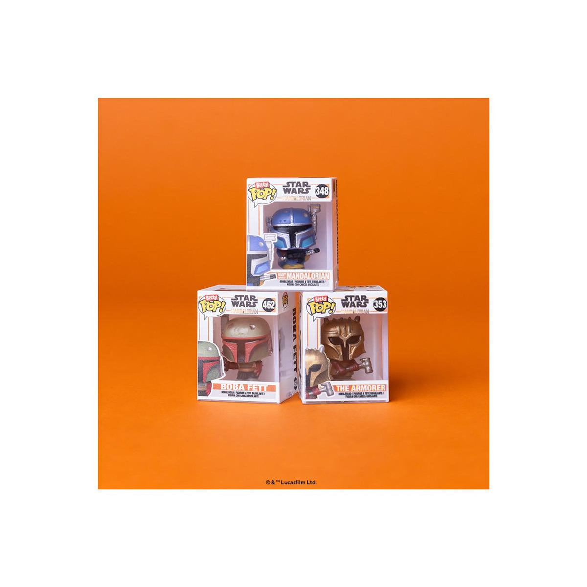 Funko Pack 4 Figurines Funko Bitty Pop Mandalorian Heavy Mandalorian
