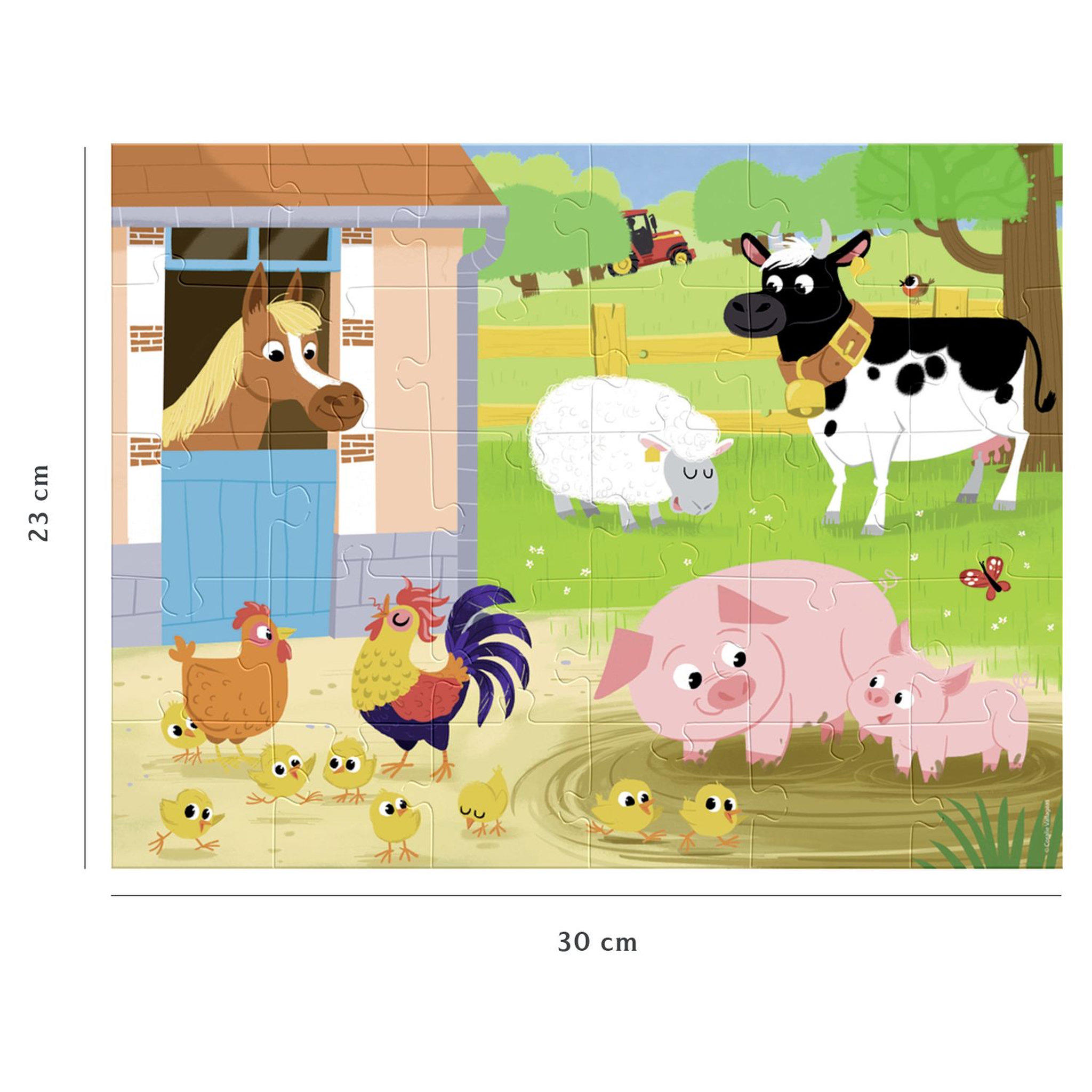 Voir la diapositive 2 : RAVENSBURGER Puzzle Nathan 30 pièces - Mes amis de la ferme