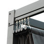 Voir la diapositive 6 : OUTSUNNY Pergola rétractable 4 x 3 x 2,22 m structure métal époxy toile polyester haute densité incluse gris foncé