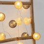 Voir la diapositive 2 : ATMOSPHERA Guirlande Led 20 Boules  Smoky  435cm Gris & Noir
