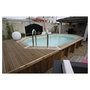 Voir la diapositive 1 : UBBINK Piscine hors sol bois octogonale- 355x550x120cm - Liner Bleu -OCEA