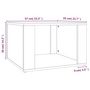 Voir la diapositive 6 : VIDAXL Table de chevet Chene sonoma 57x55x36 cm Bois d'ingenierie