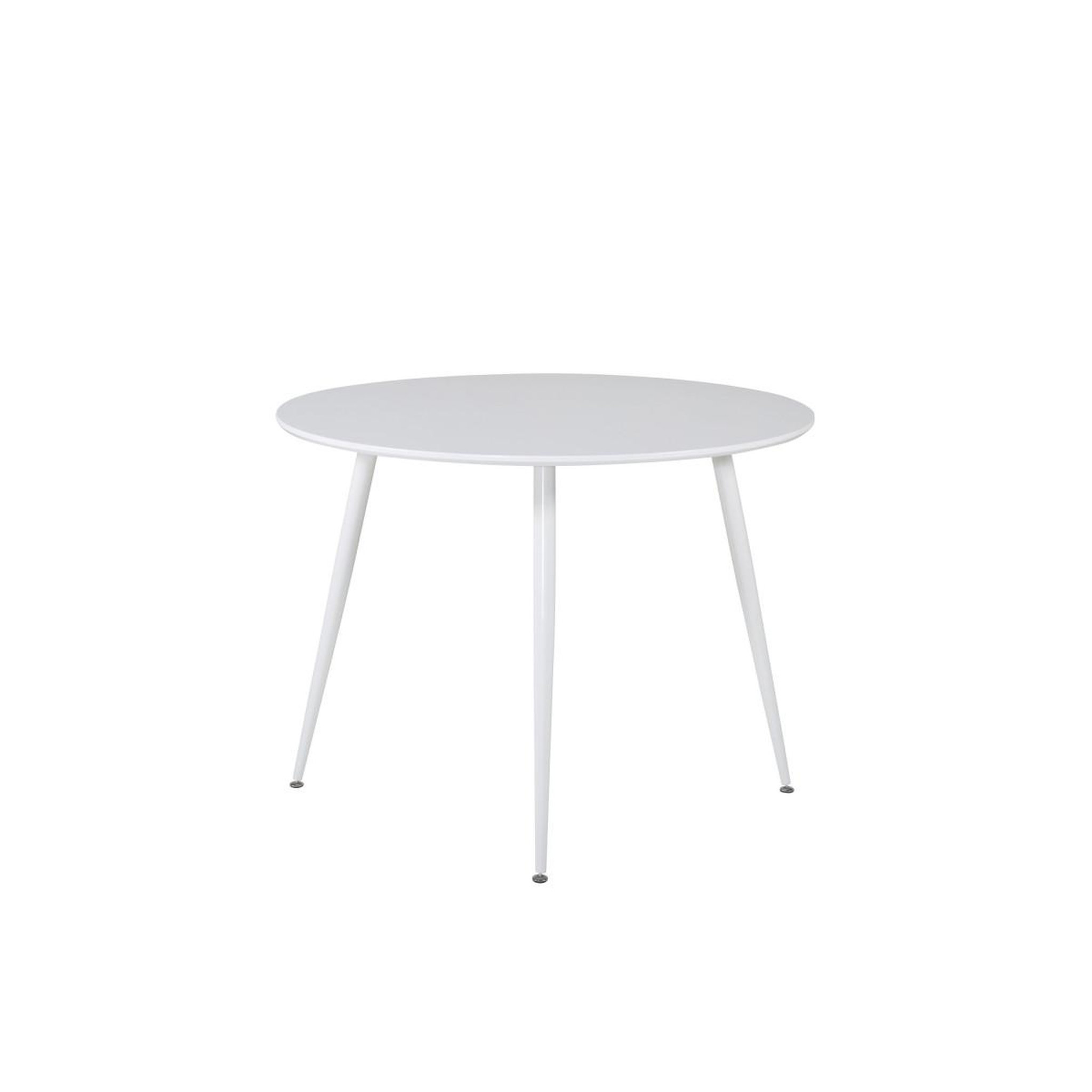 Voir la diapositive 3 : Paris Prix Table à manger ronde  plaza  100cm blanc