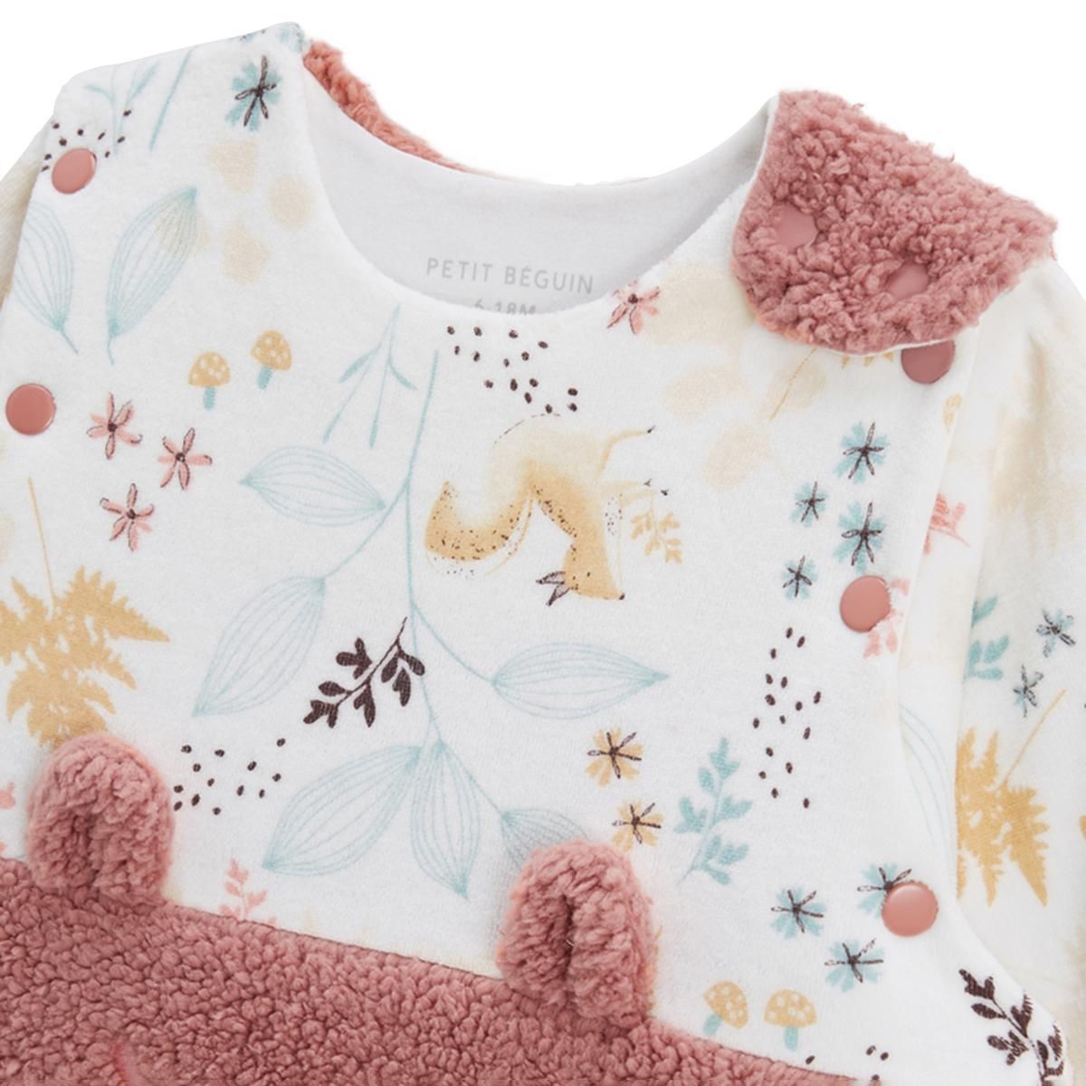 Petit Béguin Gigoteuse d'hiver en sherpa avec manches amovibles Bloom