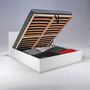 Voir la diapositive 4 : Ensemble Lit coffre avec tête de lit et sommier relevable  140x190 cm BARCELONA + matelas 140x190 cm DIONE
