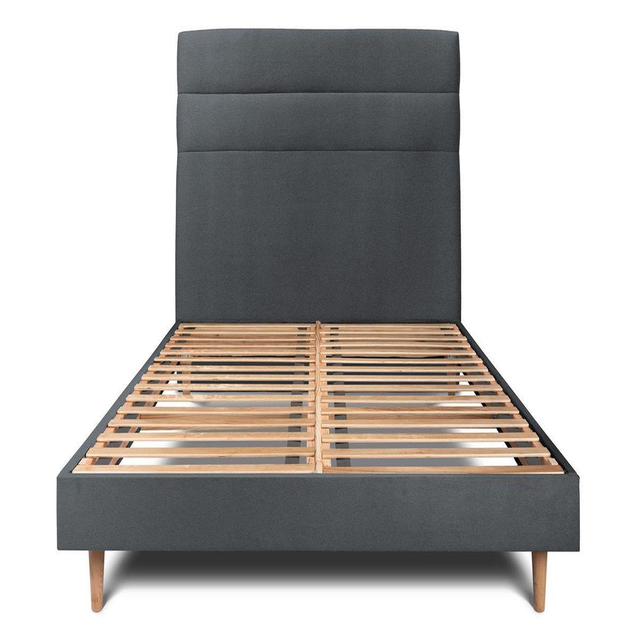 Voir la diapositive 1 : Sommeil de Plomb Lit avec tête de lit lignes velours et sommier kit - Hauteur totale : 29cm