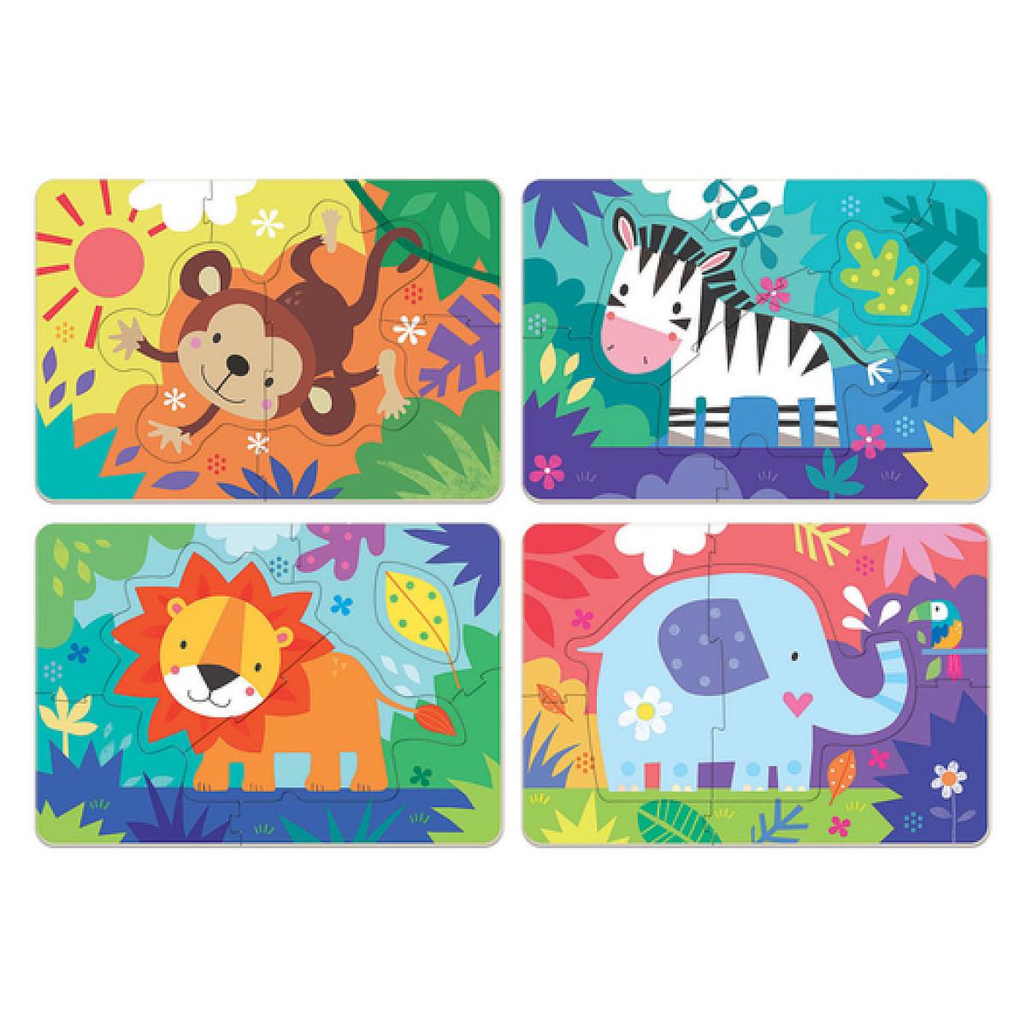 Voir la diapositive 2 : EDUCA Mes Premiers Puzzles Progressifs Animaux de la Jungle