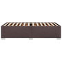 Voir la diapositive 5 : VIDAXL Cadre de lit sans matelas marron fonce 100x200 cm tissu