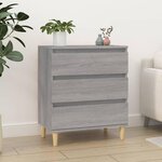 VIDAXL Buffet Sonoma gris 60x35x70 cm Bois d'ingenierie