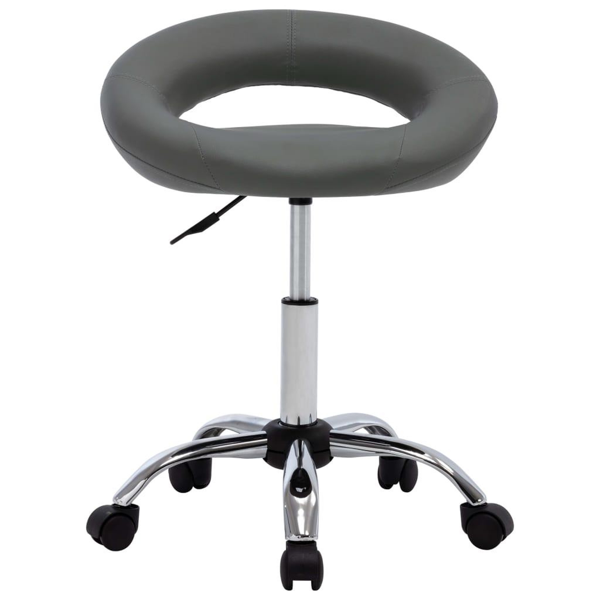Voir la diapositive 2 : VIDAXL Chaise pivotante de salle a manger Gris Similicuir