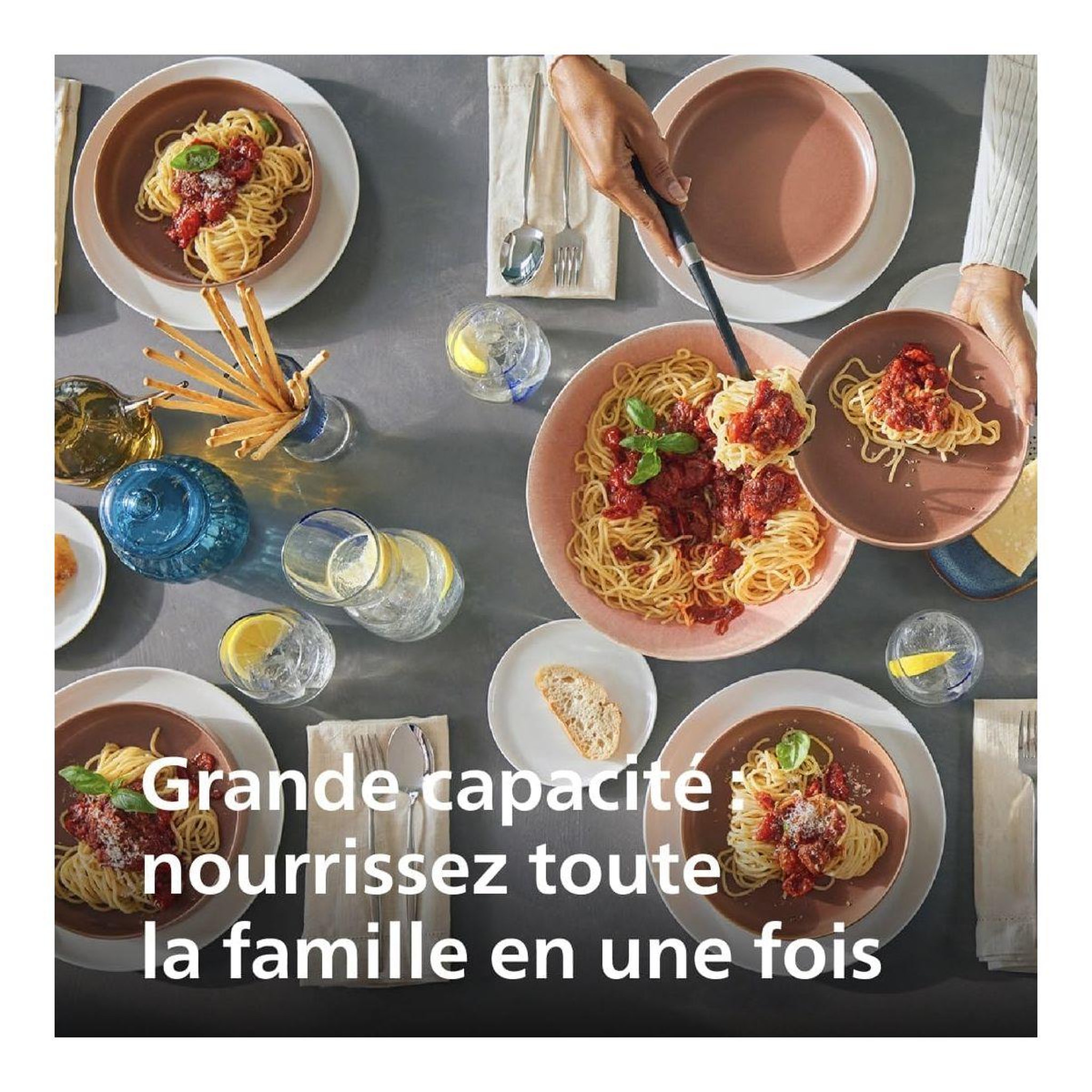 Voir la diapositive 5 : Philips Machine à pâtes HR2665/96