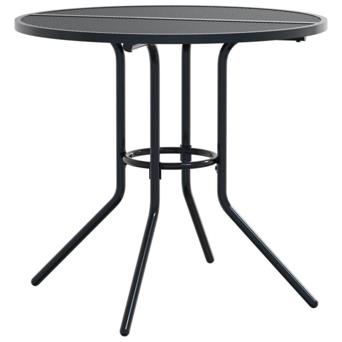 VIDAXL Ensemble de chaises de jardin empilables 3 pcs anthracite