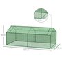 Voir la diapositive 3 : OUTSUNNY Mini serre de jardin serre à tomates 1,8L x 0,9l x 0,7H m métal thermolaqué PE haute densité fenêtre moustiquaire intégrées vert