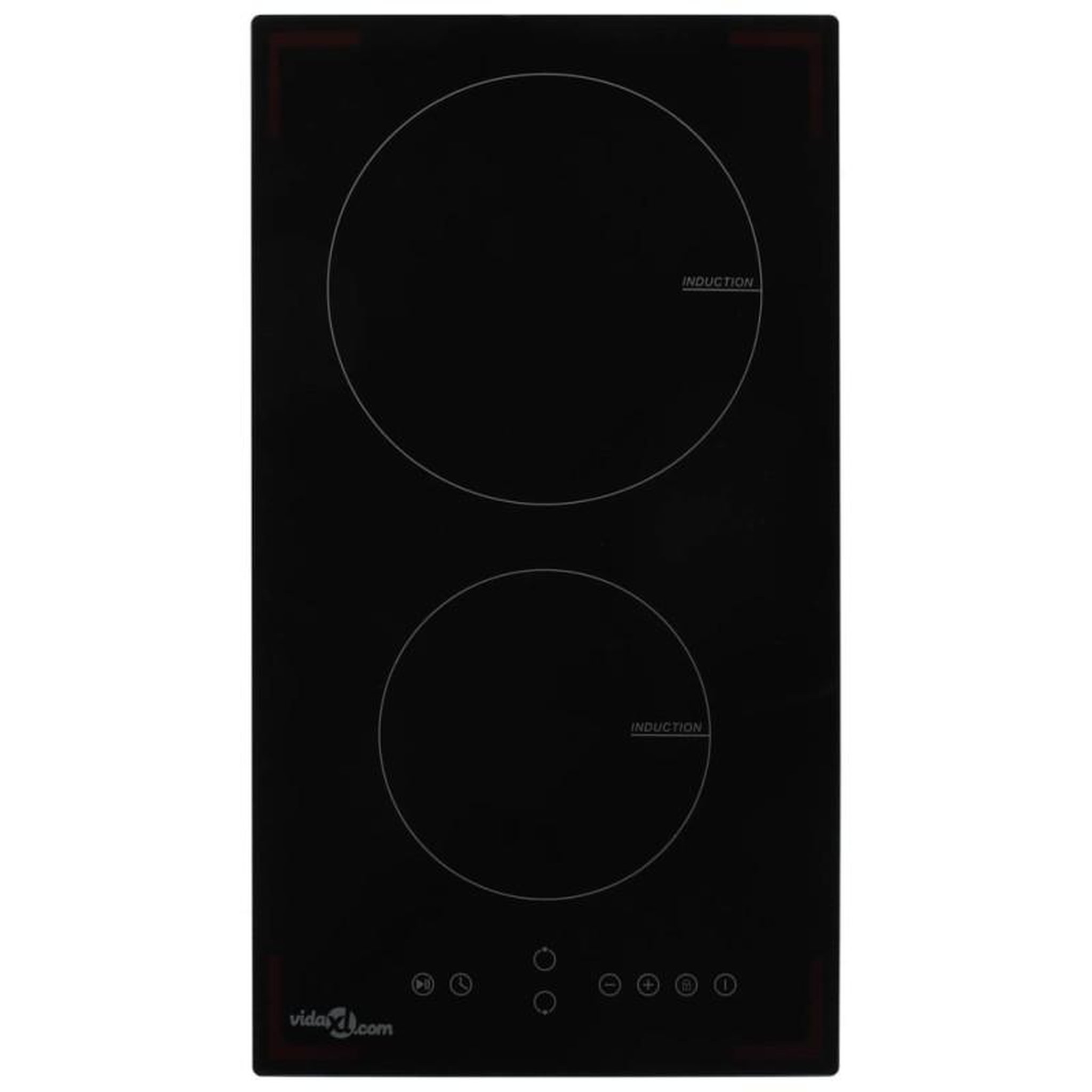 Voir la diapositive 1 : VIDAXL Plaque de cuisson à induction 2 brûleurs Contrôle tactile 3500W