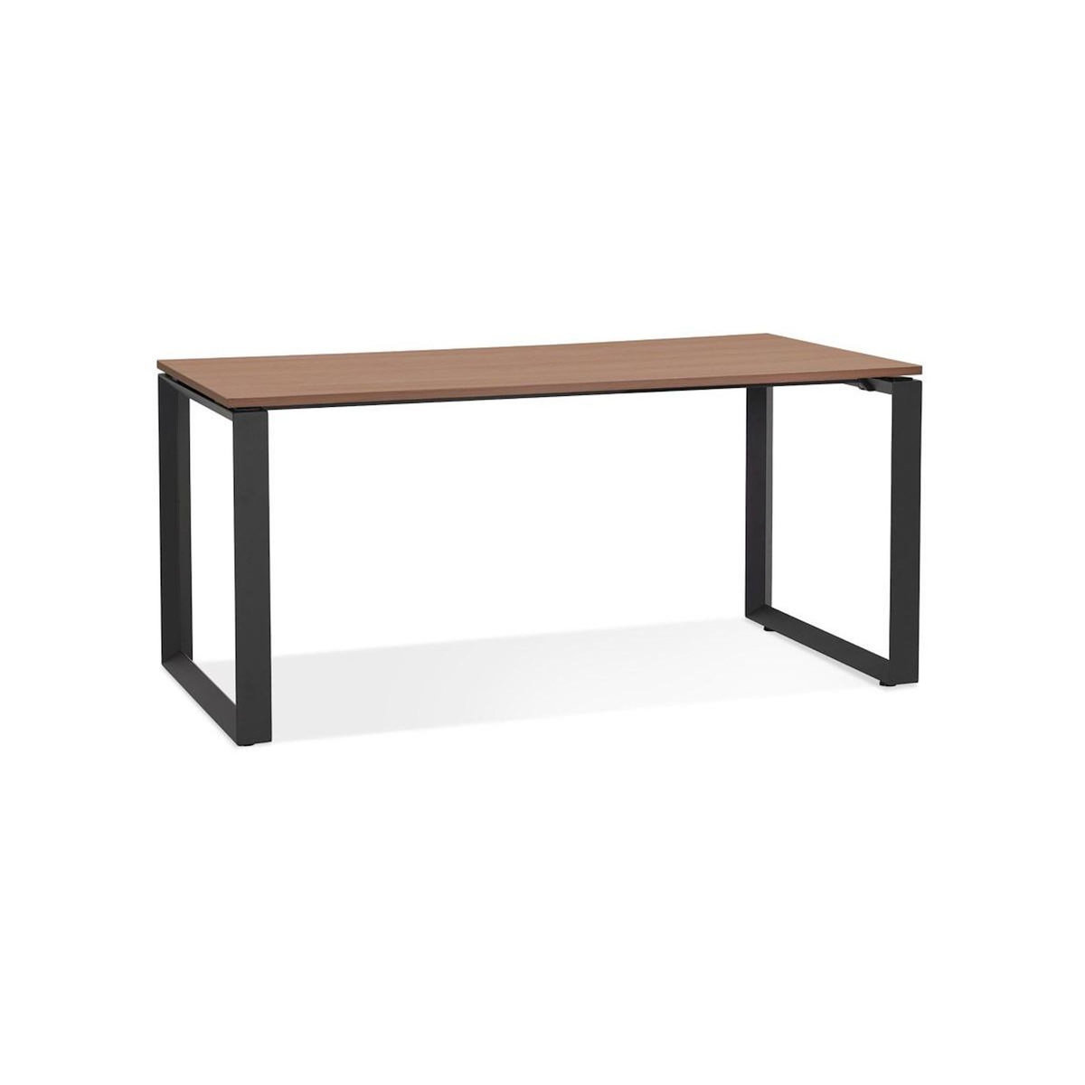 Paris Prix Bureau Design  Abigano  160cm Noyer & Noir