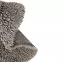 Lorena Canals Tapis en laine effet peau de bête - gris à poils longs - 75 x 110 cm