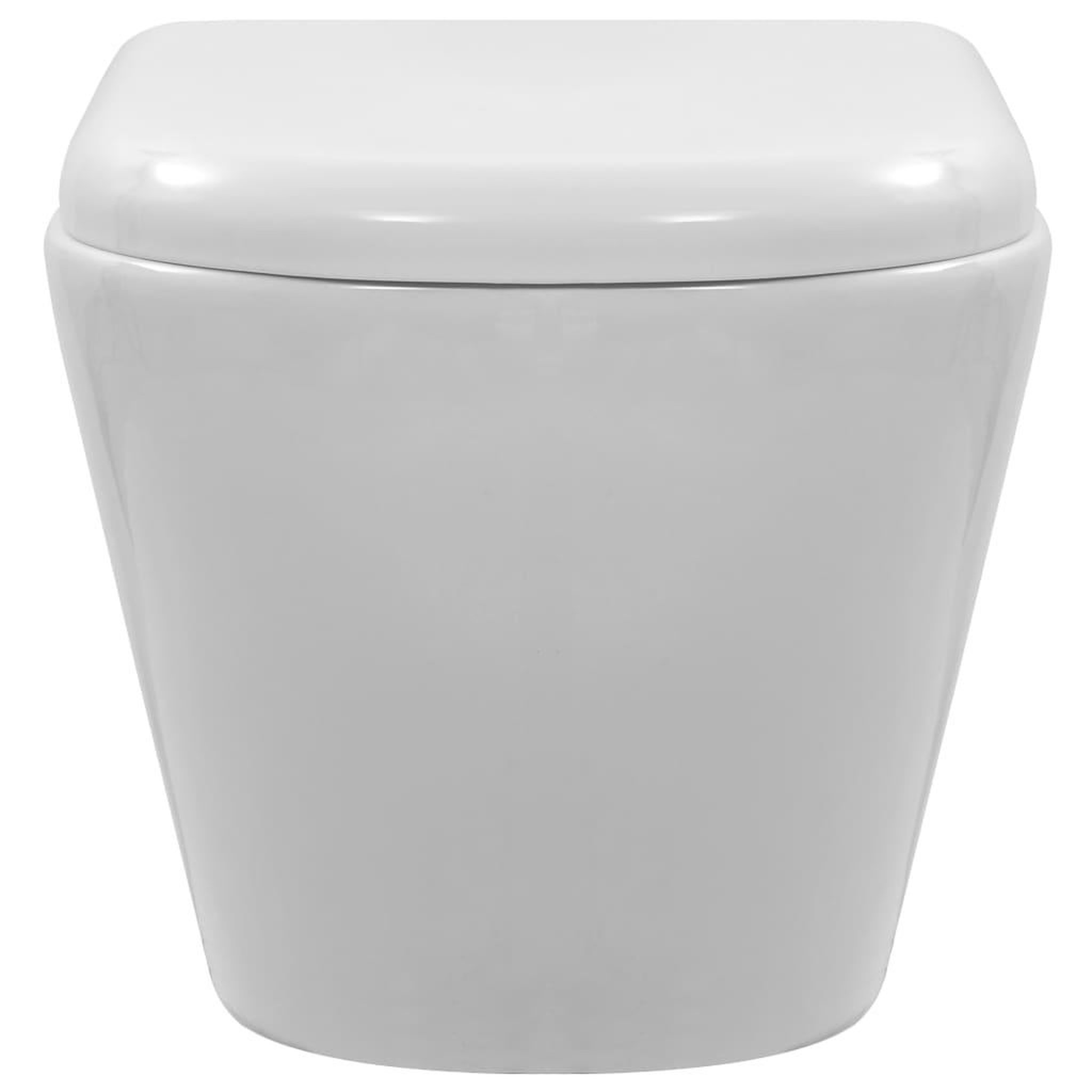 Voir la diapositive 5 : VIDAXL Toilette suspendue au mur sans rebord Ceramique Blanc