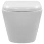 Voir la diapositive 5 : VIDAXL Toilette suspendue au mur sans rebord Ceramique Blanc