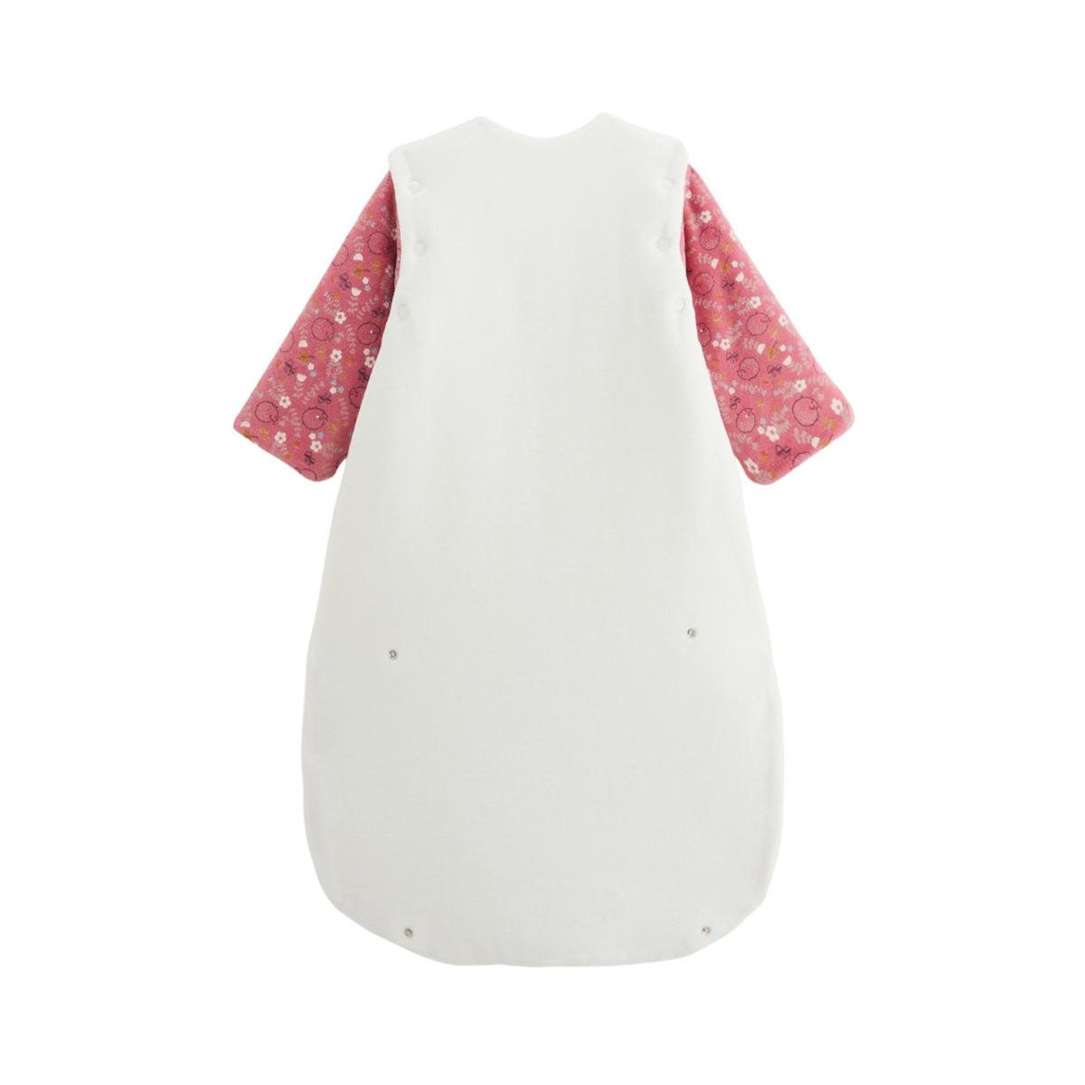 Petit Béguin Gigoteuse d'hiver en velours avec manches amovibles Happy Days