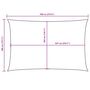 Voir la diapositive 6 : VIDAXL Voile de parasol tissu oxford rectangulaire 4x7 m blanc