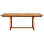 Voir la diapositive 5 : VIDAXL Table a dîner de jardin (150-200)x100x75cm Bois d'acacia massif