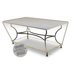 Jardiline Housse de protection Cover Air pour table de jardin rectangulaire 4-6 personnes - 160 x 90 x 50 cm - Jardiline