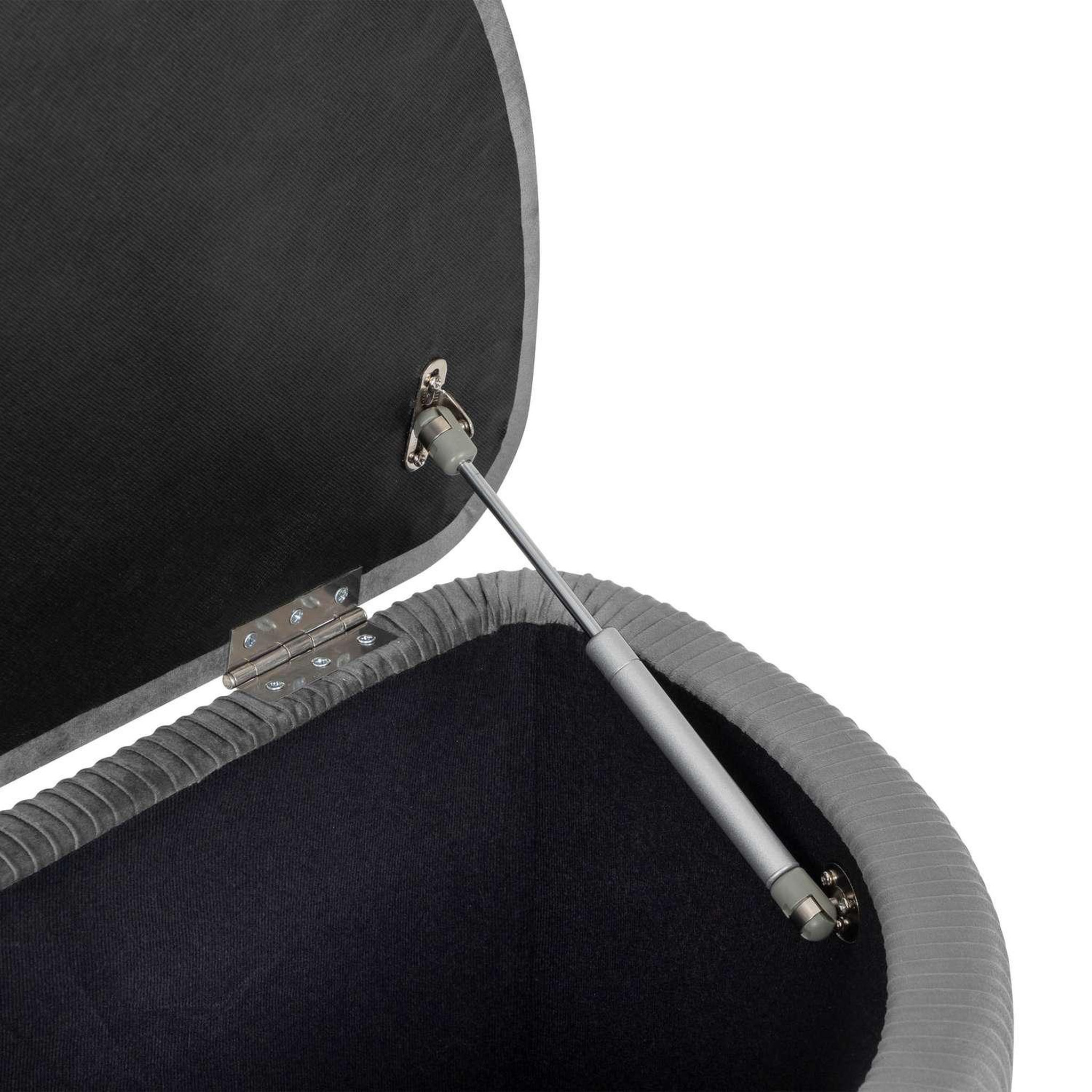 Voir la diapositive 4 : ATMOSPHERA Banc de rangement en velours SOLARO