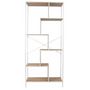Voir la diapositive 3 : Paris Prix Étagère Design  Edison 180cm Naturel & Blanc