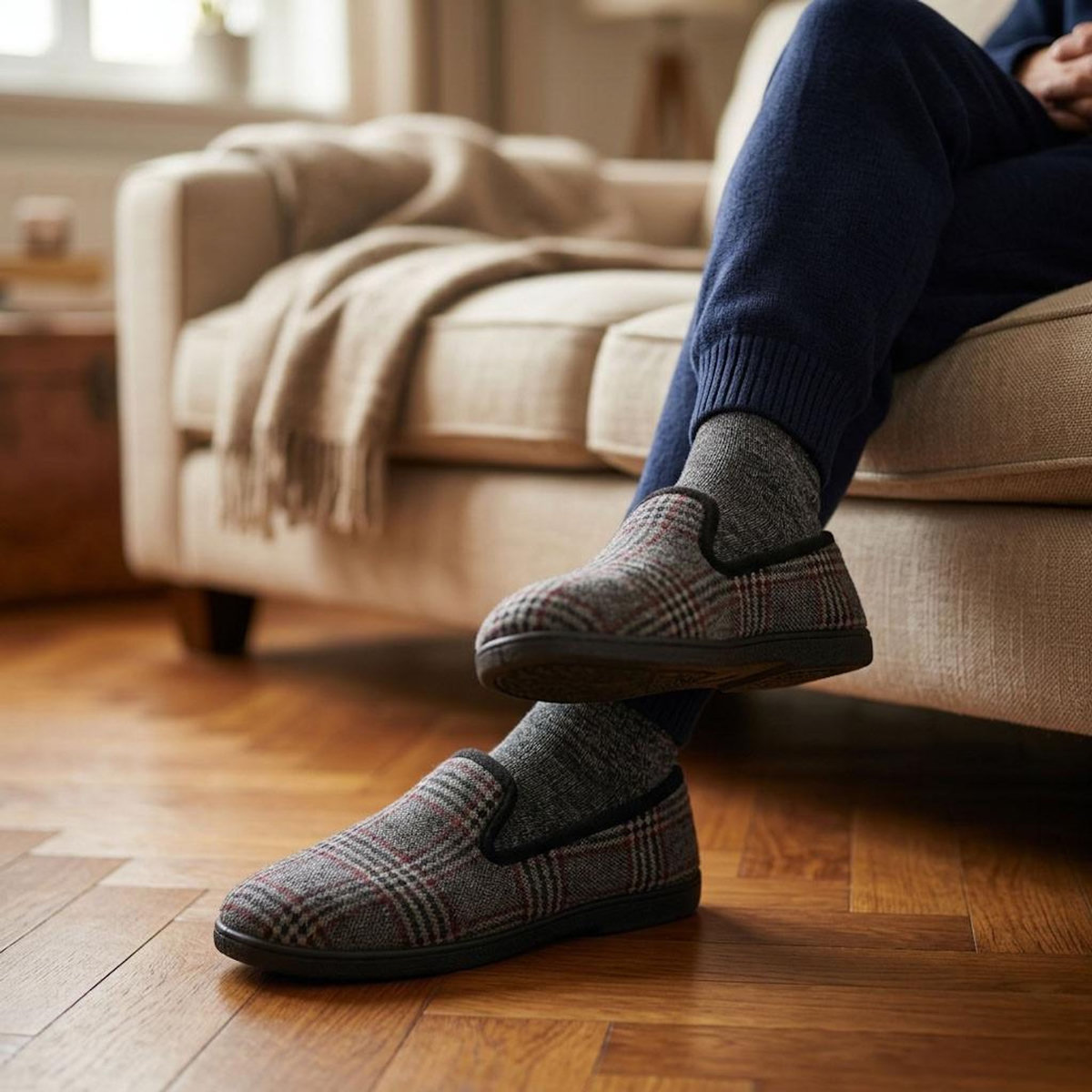 OZABI OZABI Pantoufles Homme Charentaises Chaudes Antidérapantes