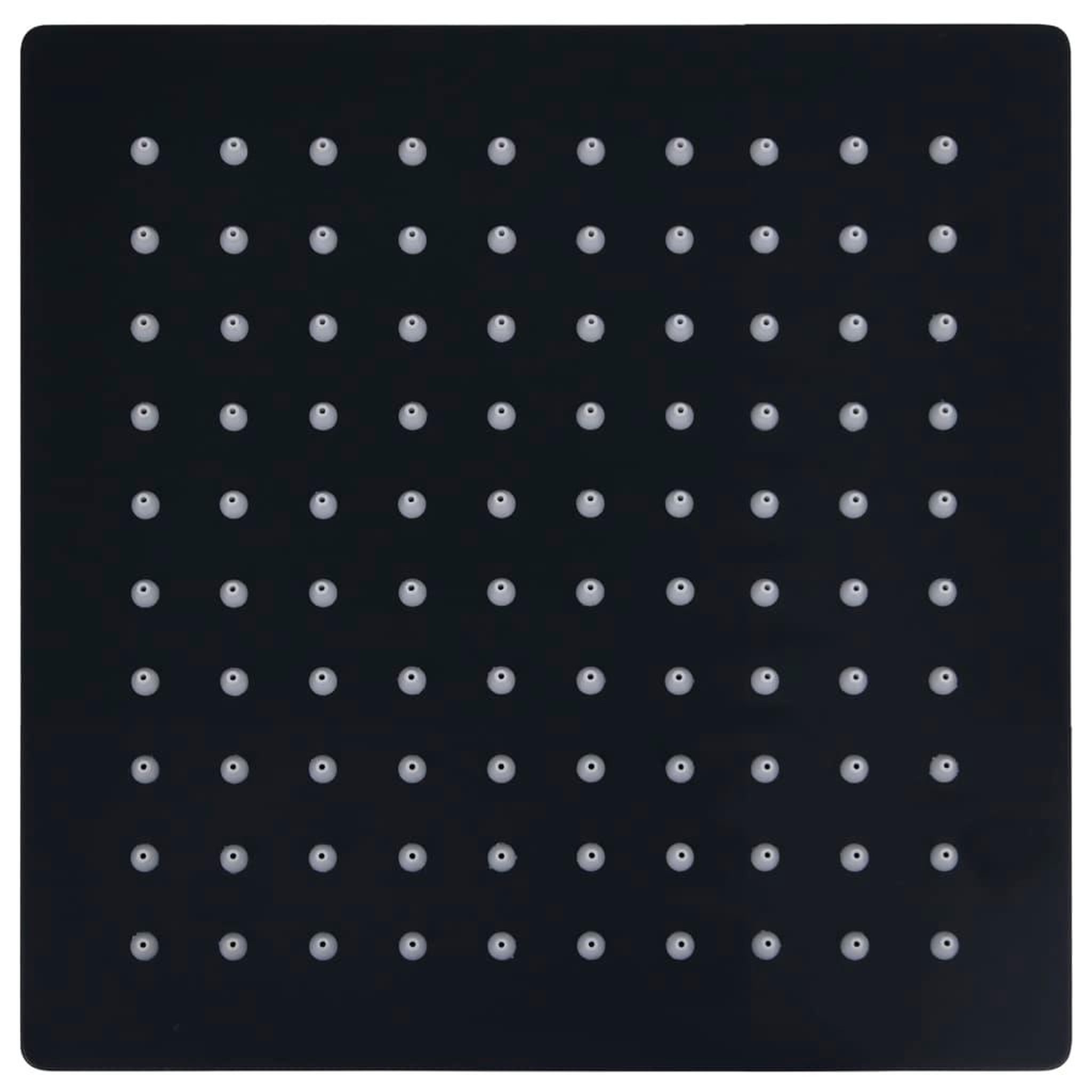 Voir la diapositive 2 : VIDAXL Pomme de douche pluie Acier inoxydable 20x20 cm Carree Noir