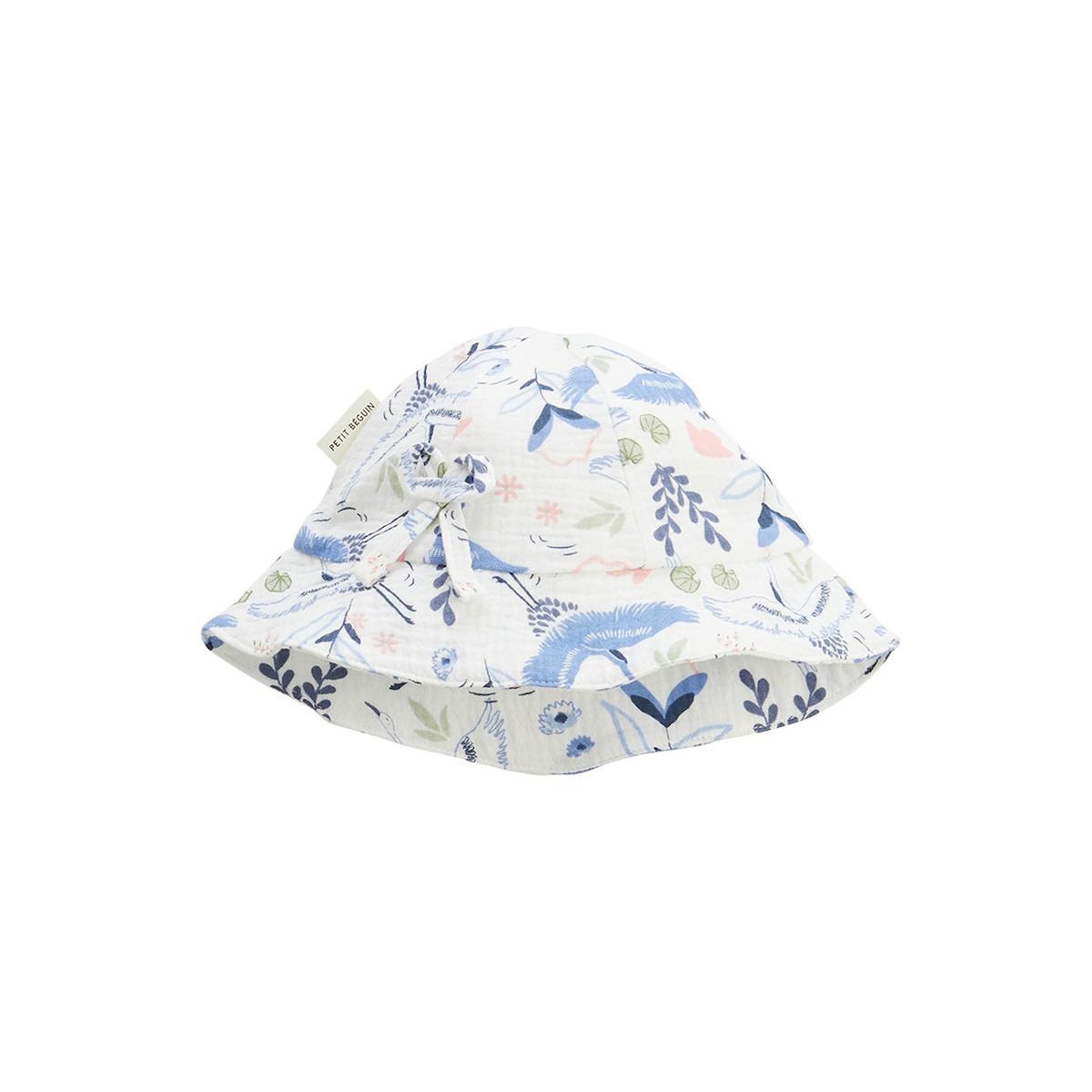 Petit Béguin Barboteuse bébé + chapeau en gaze de coton Tiana