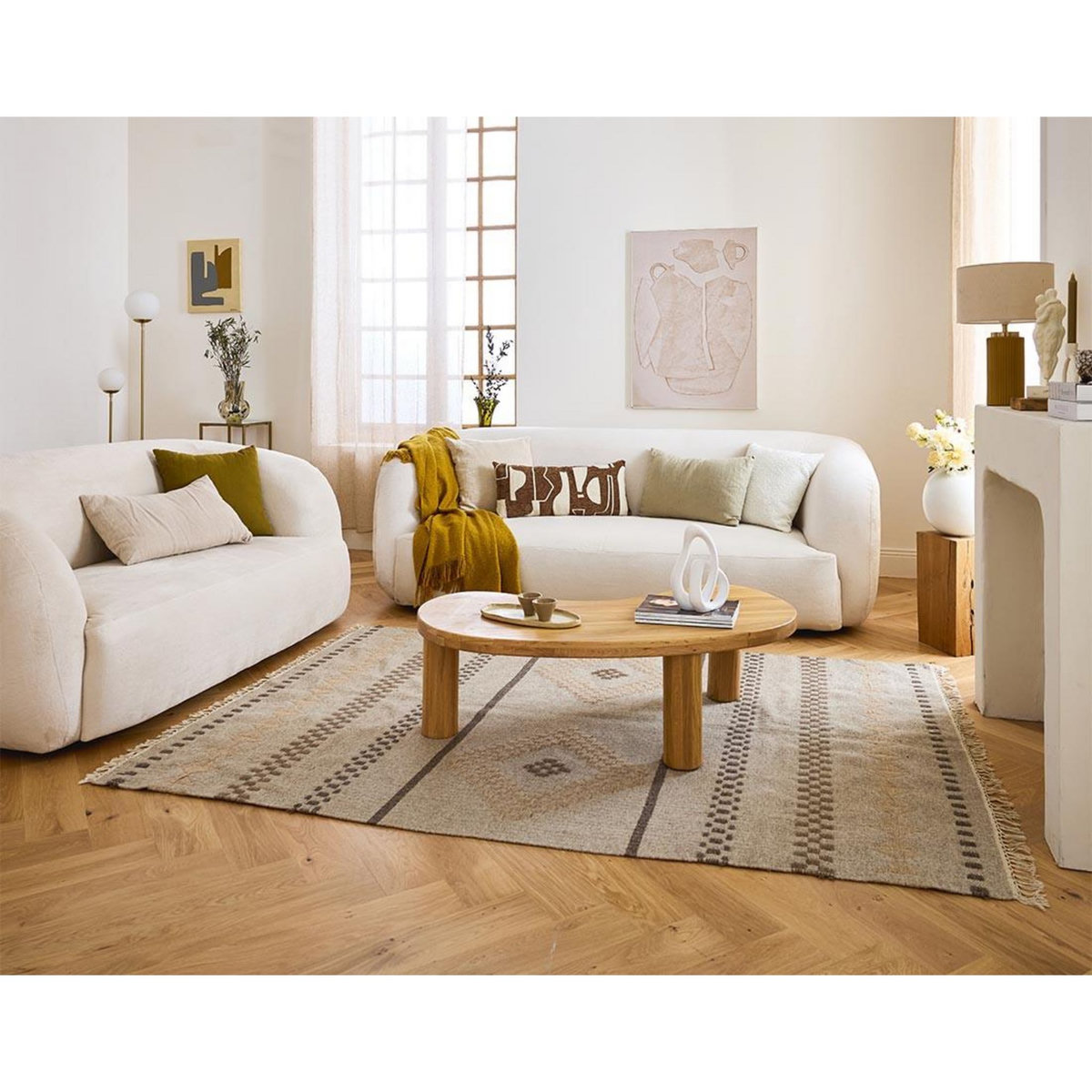 LISA DESIGN Ernee - canapé 2 places - en velours