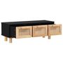 Voir la diapositive 3 : VIDAXL Table basse Noir 80x40x30 cm Bois d'ingenierie et pin massif