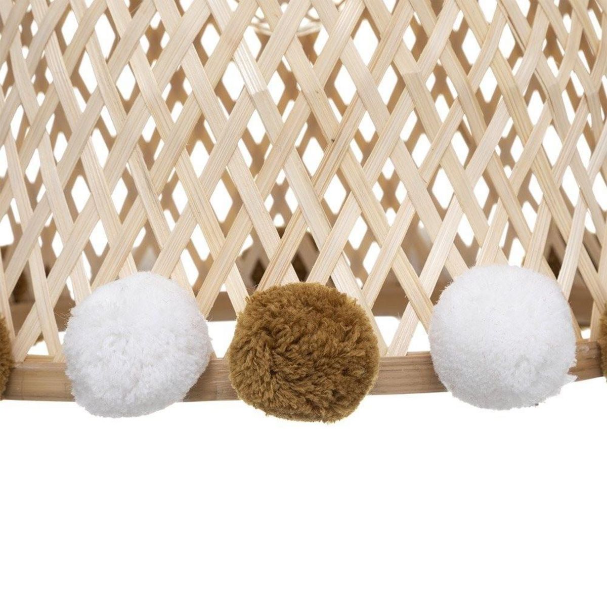 ATMOSPHERA Suspension bambou pompons