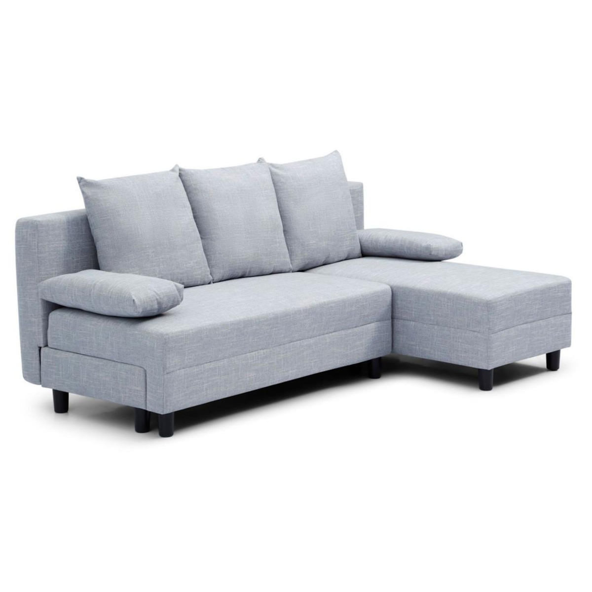 Paris Prix Canapé d'Angle Convertible  Eloy  198cm Gris