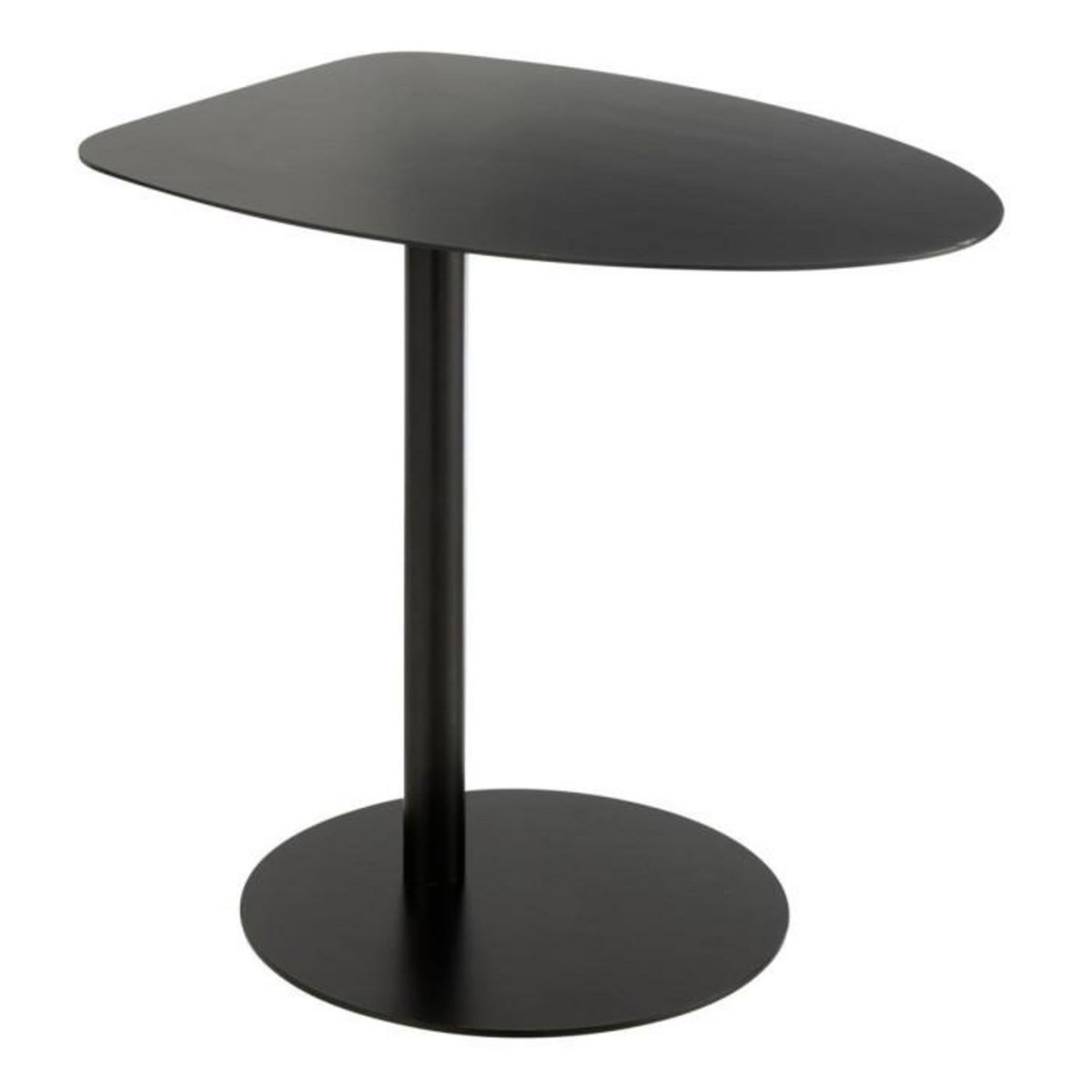 Paris Prix Table d'Appoint en Métal  Ice  55cm Noir