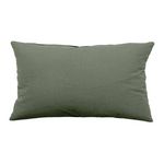 Paris Prix Coussin Déco Uni  Panama  30x50cm Vert Gris