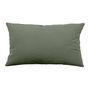 Voir la diapositive 1 : Paris Prix Coussin Déco Uni  Panama  30x50cm Vert Gris