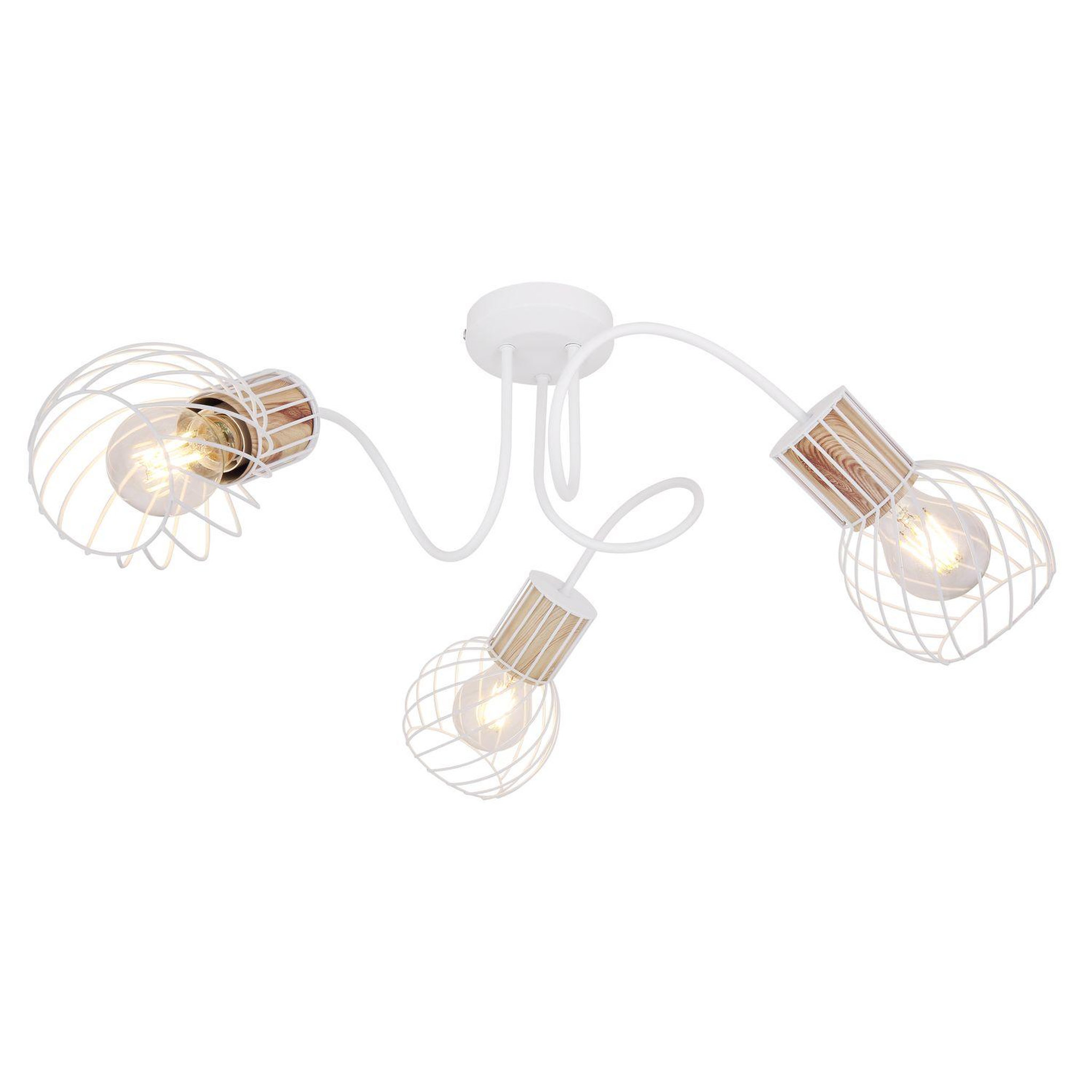 GLOBO Plafonnier rond design luise. Coloris disponibles : Blanc
