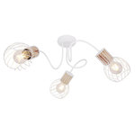 GLOBO Plafonnier rond design Luise. Coloris disponibles : Blanc
