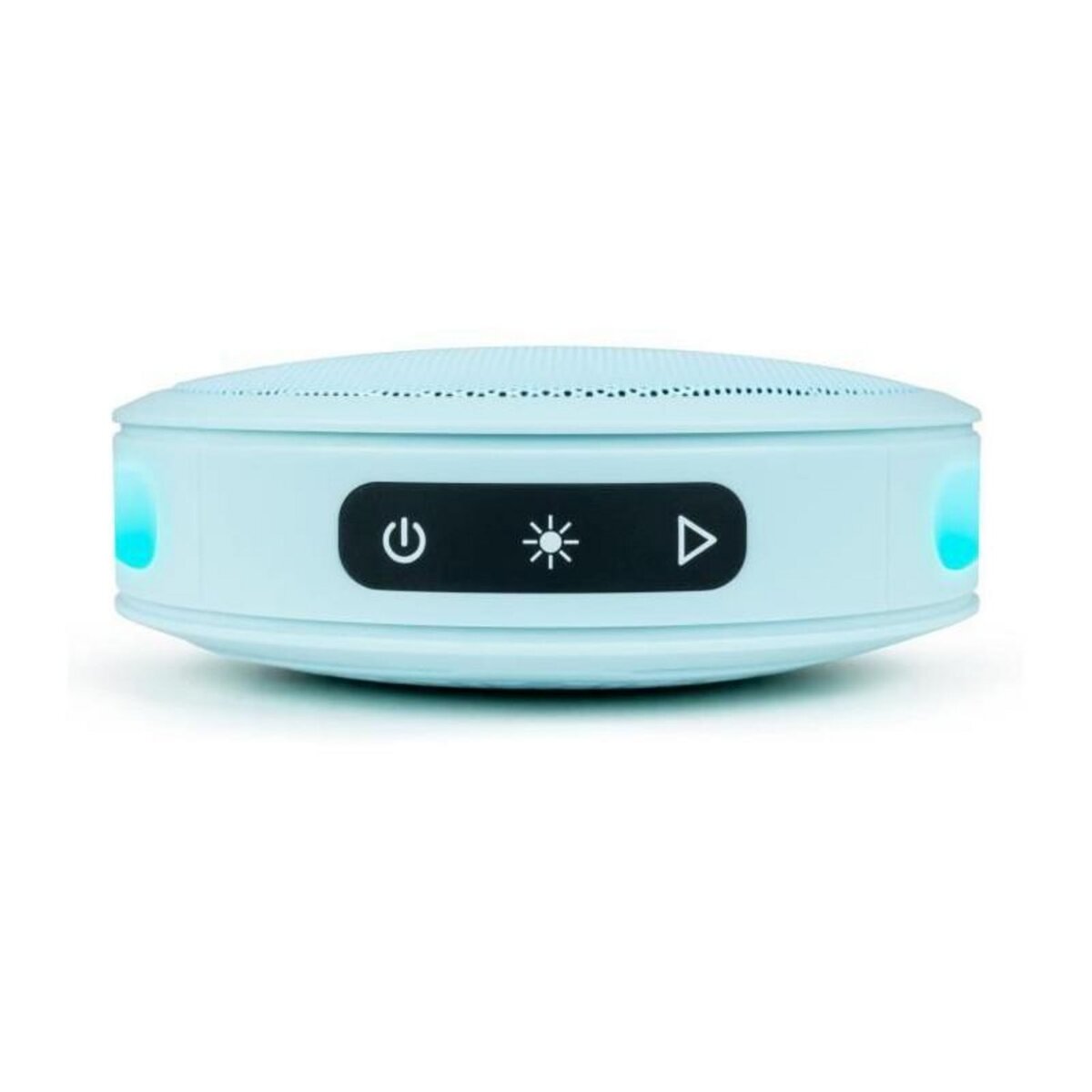 BIGBEN PARTY BIGBEN Party - Enceinte Bluetooth ronde avec dragonne et effets lumineux - 15W - Bleu Pastel