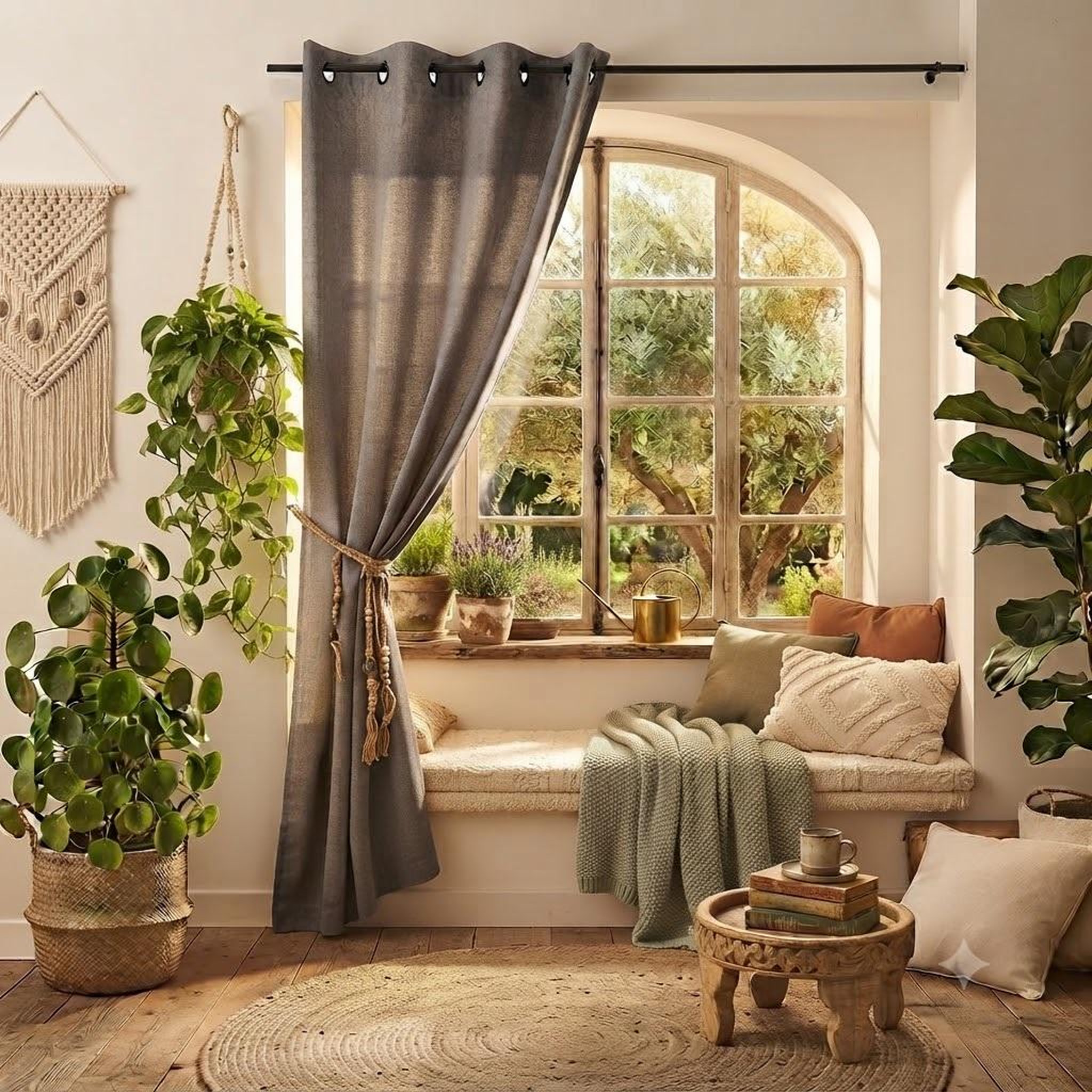 Voir la diapositive 6 : Eden Un rideau tamisant bea chiné design et moderne