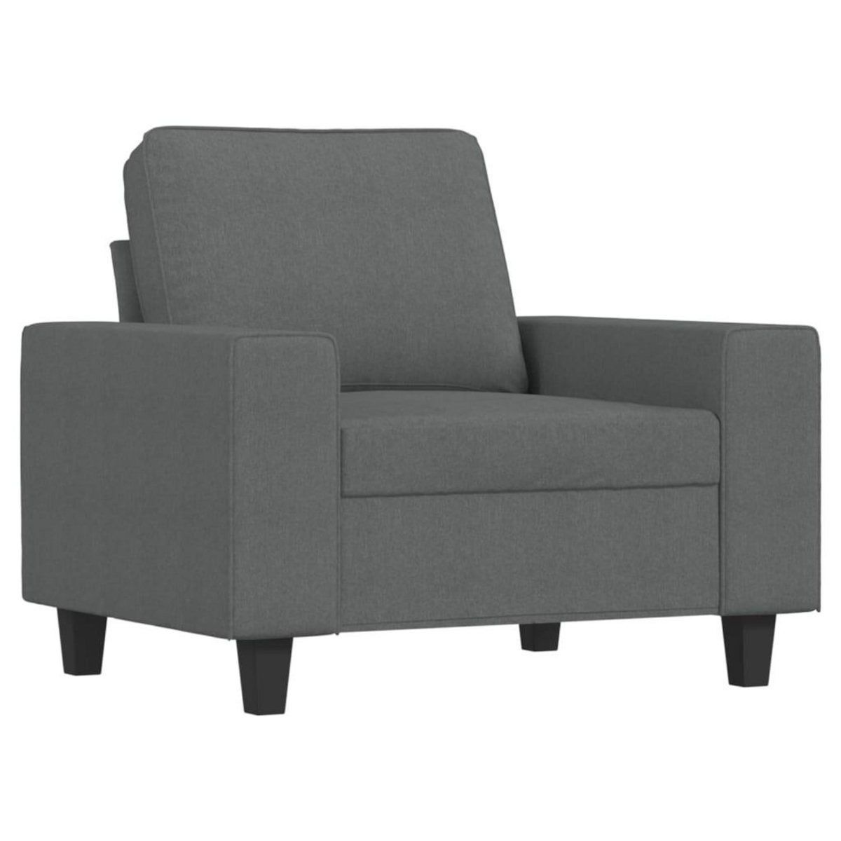 VIDAXL Fauteuil Gris fonce 60 cm Tissu
